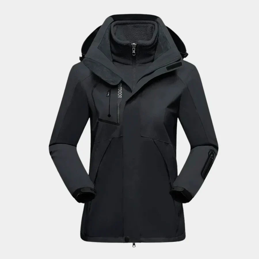 Damen - Langarm-Skijacke - Multifunktional & Wetterfest - Ideal für Outdoor-Aktivitäten