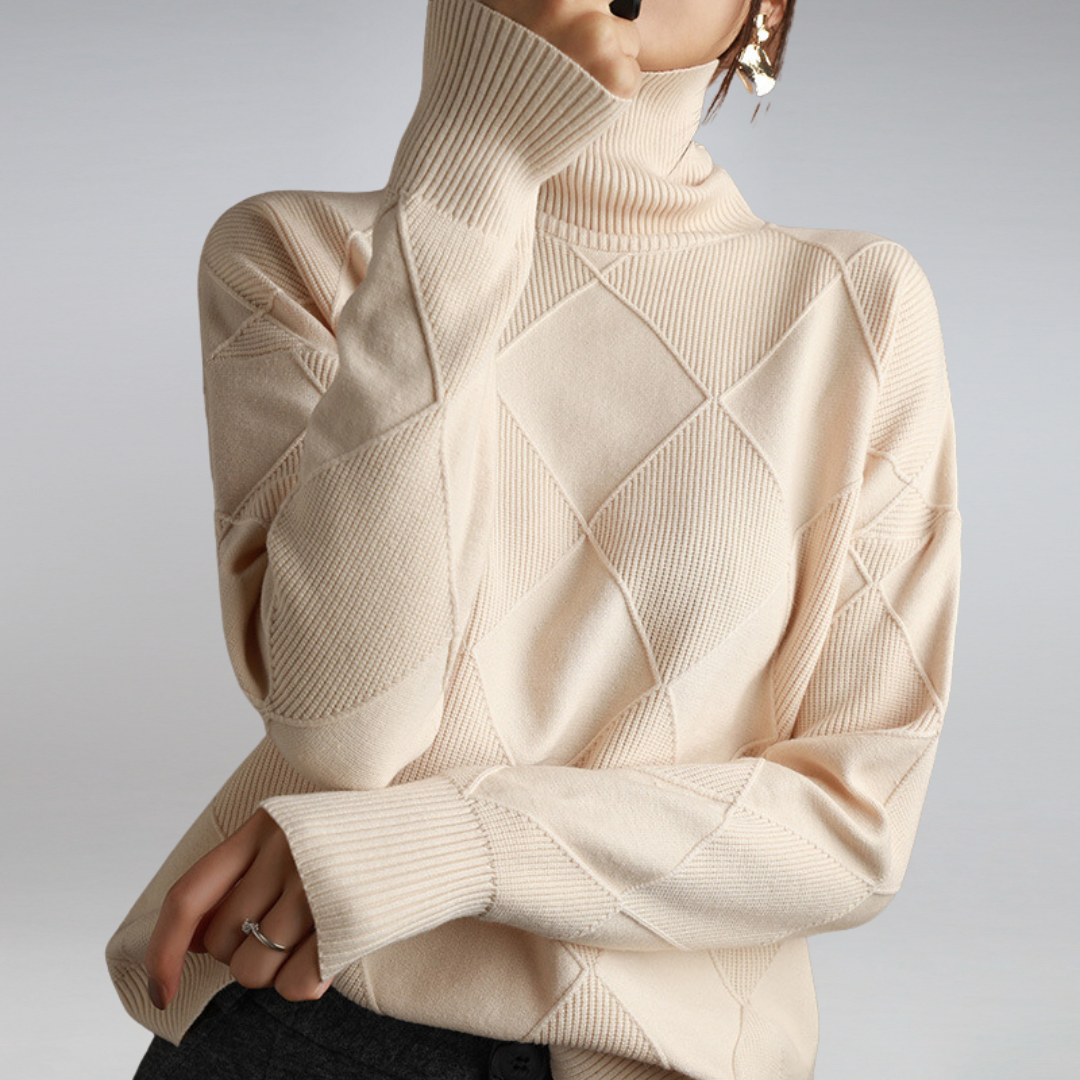Damen - Strickpullover - Materialmix - Weicher und warmer für gemütliche Wintertage