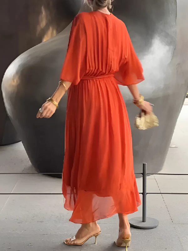 Seraphina – Midi-Kleid mit praktischem Verschluss