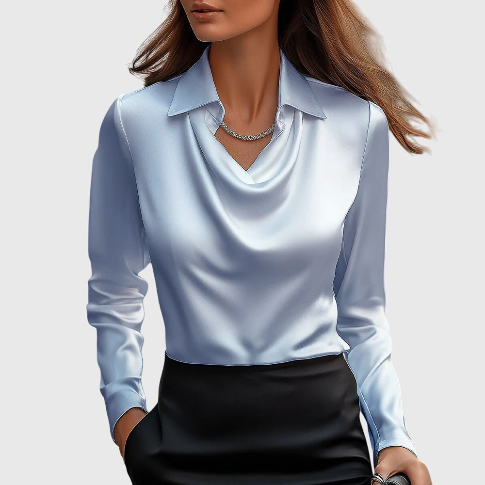 Damen - Elegante Bluse - Leichtes Stoff - Fließendes Design - Stylisches Top für jeden Tag