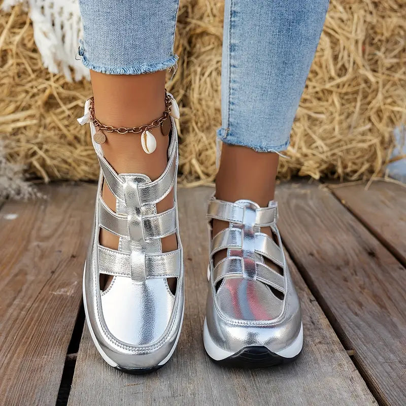 Damen - Komfort Sandalen - Synthetische materialien - Stylisch und langlebig - Ideal für den täglichen Gebrauch