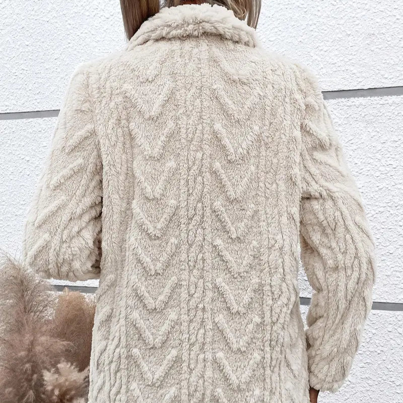 Damen - Fleece Jacke - Bequemer Stoff - Offene Design - Ideal für Freizeit und Outdoor-Aktivitäten