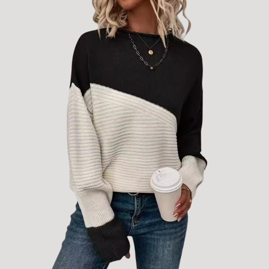 Damen - Übergröße Winterpullover - Gestrickter Stil - Bequeme und Warme Mode für die kalte Jahreszeit