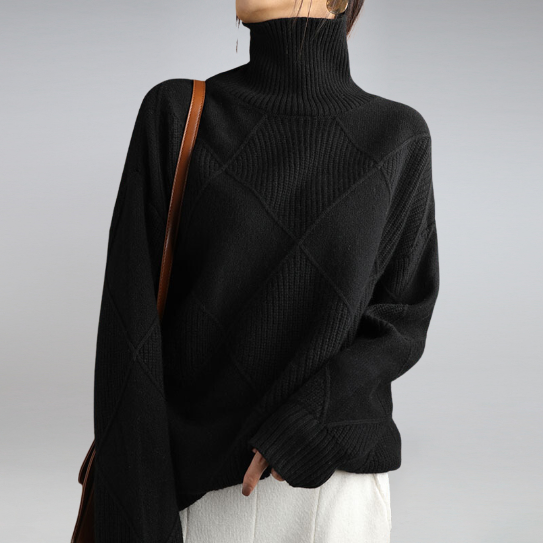 Damen - Strickpullover - Materialmix - Weicher und warmer für gemütliche Wintertage