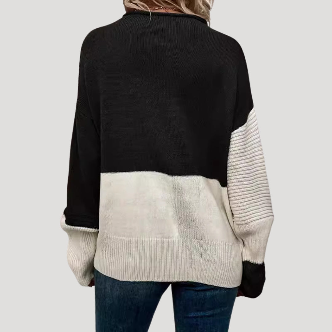 Damen - Übergröße Winterpullover - Gestrickter Stil - Bequeme und Warme Mode für die kalte Jahreszeit