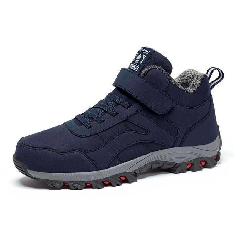 Damen - Pelzgefütterte Stiefeletten - Gebürstetem Material - Rutschfest - Warm und Bequem für den Winter