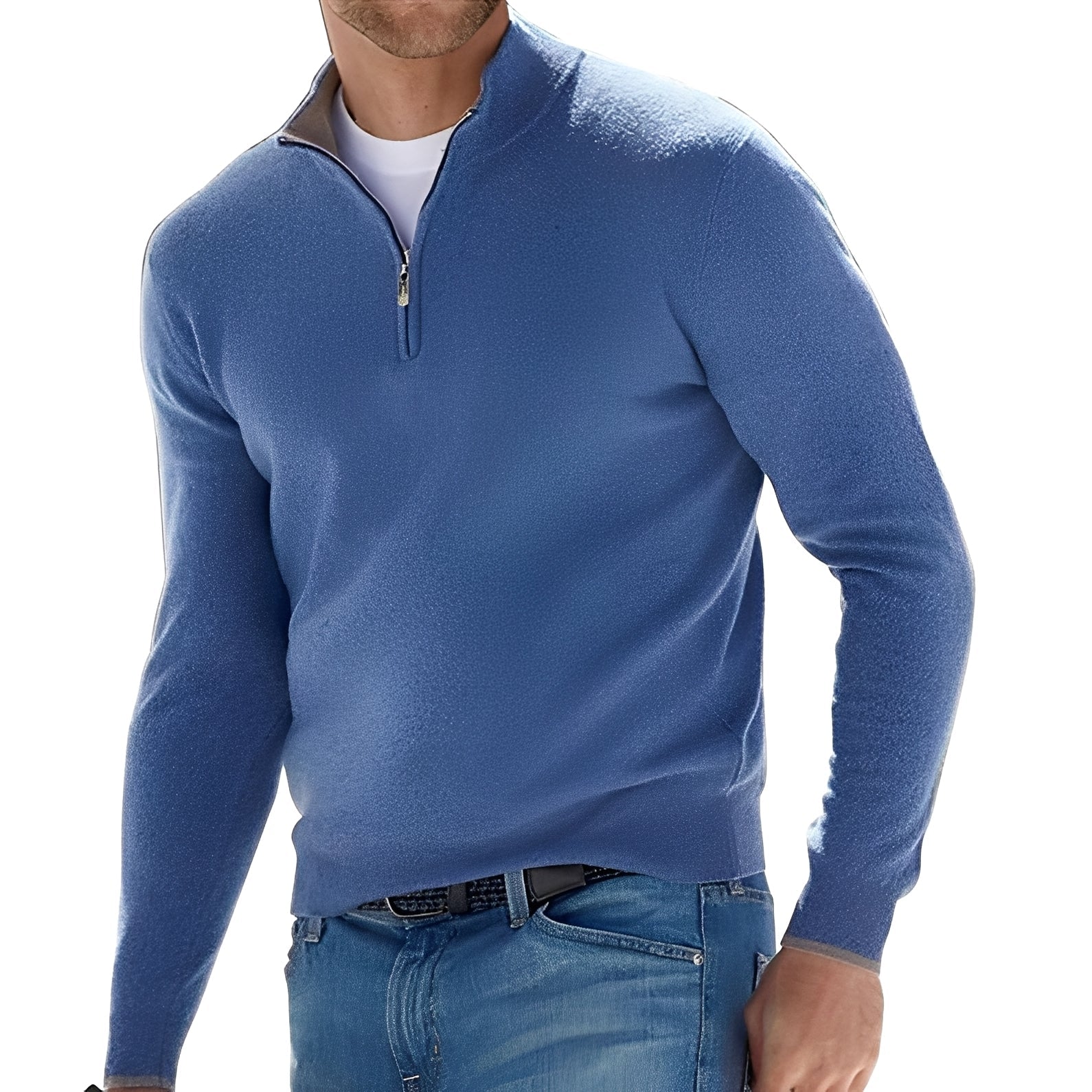 Eliott - Herren-Kaschmirpullover mit Zipper