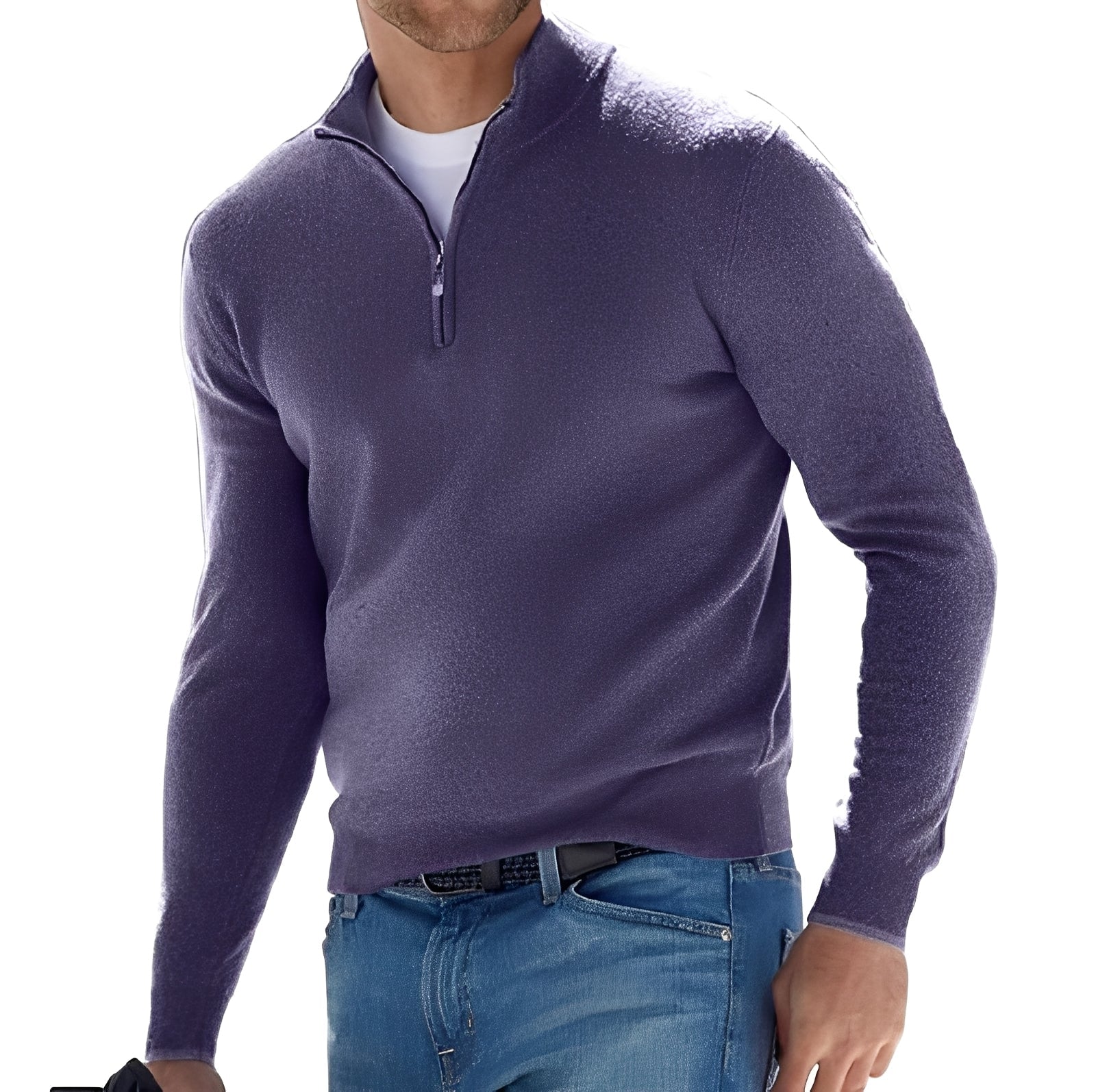 Eliott - Herren-Kaschmirpullover mit Zipper