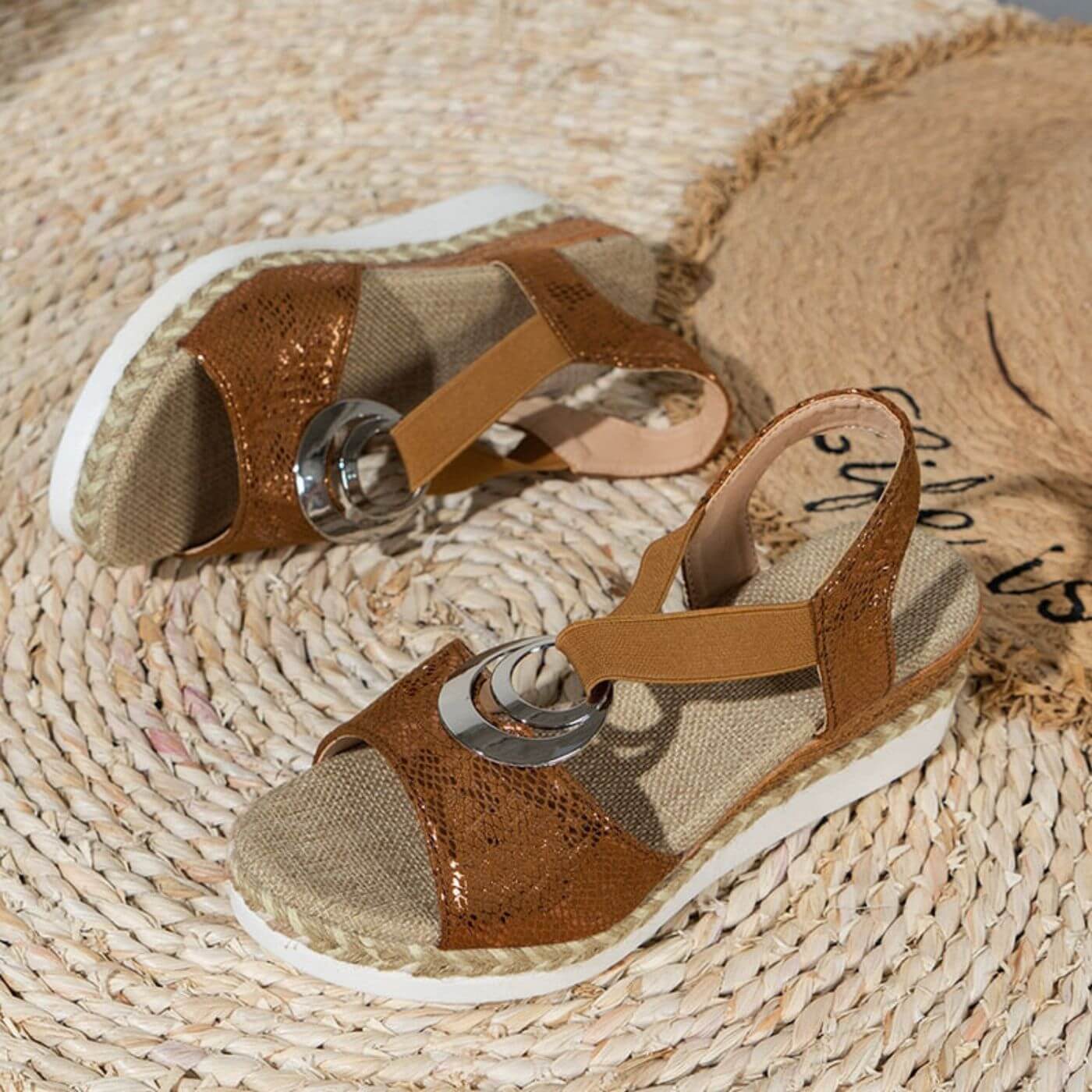 Damen - Bequeme Sandalen - Weiches Material - Optimalen Komfort - Casual Style Schuhe für den Alltag