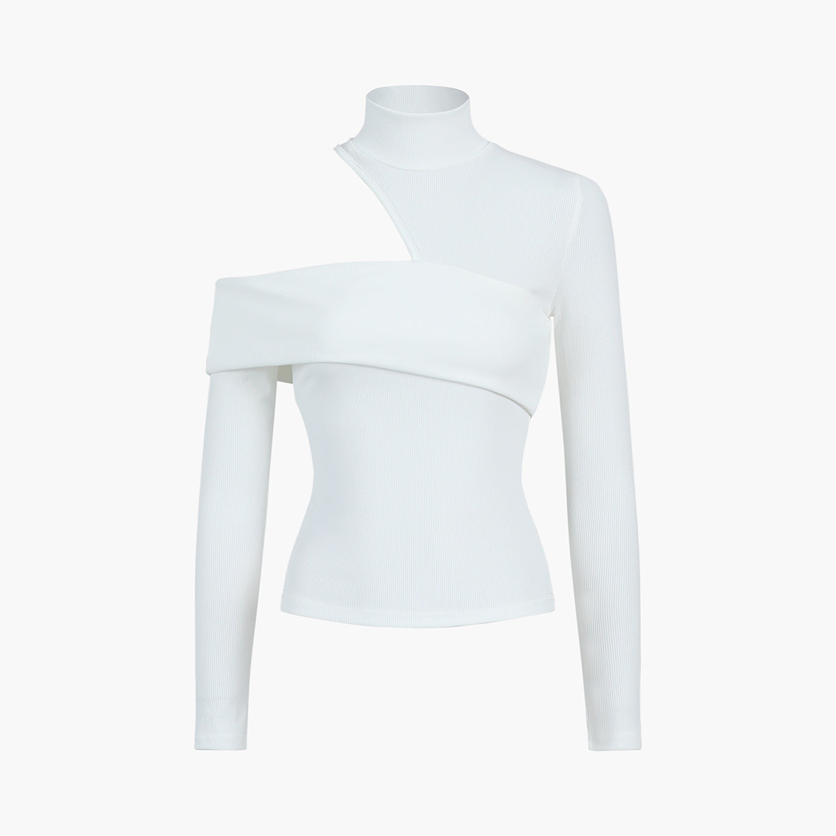 Damen - Langärmliges Stricktop - Modische Rückenausschnitte - Bequem und Trendy