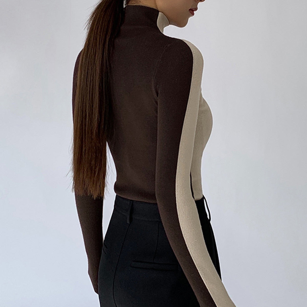 Damen - Wendbares Strickoberteil - Weicher Stoff - Vielseitiges Modehighlight