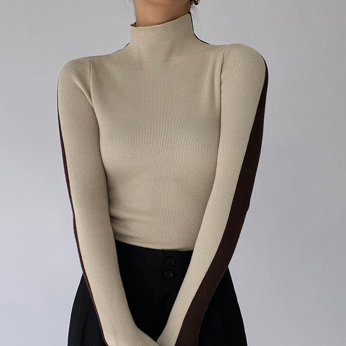 Damen - Wendbares Strickoberteil - Weicher Stoff - Vielseitiges Modehighlight
