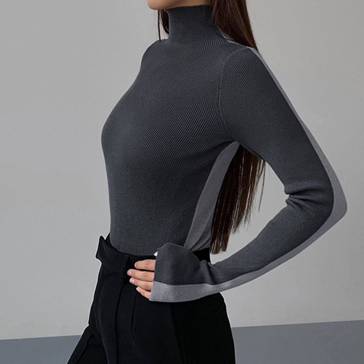 Damen - Wendbares Strickoberteil - Weicher Stoff - Vielseitiges Modehighlight