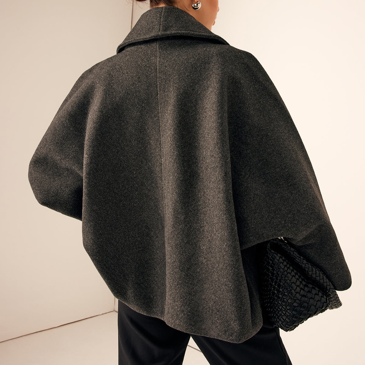 Damen - Klassischer Tweed Mantel - Kurzer Stil - Eleganter und vielseitiger Übergangsmantel