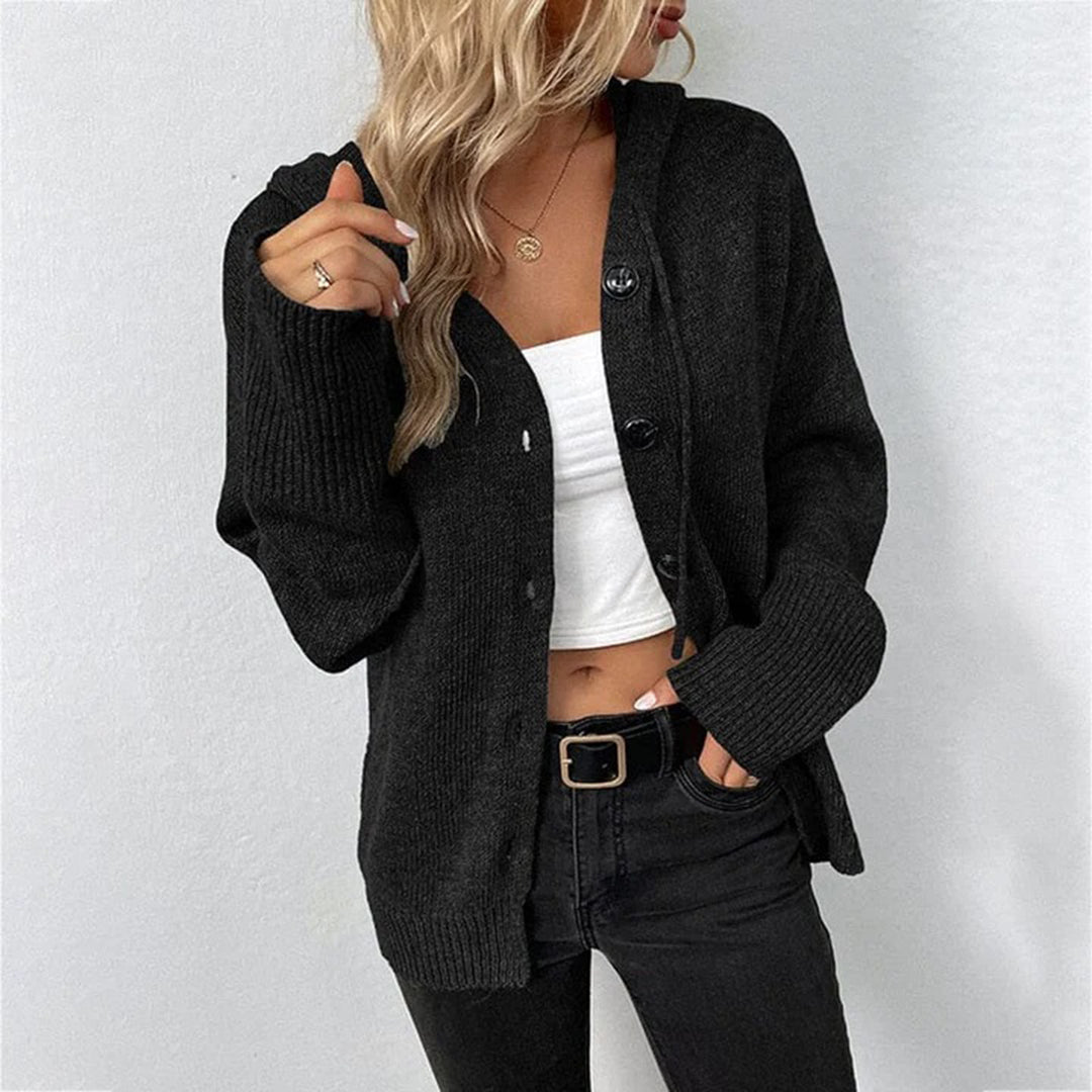 Damen - Strickjacke mit Kapuze - Wollmischung - Kuschelig und stilvoll - Perfekte Jacke für jedes Outfit