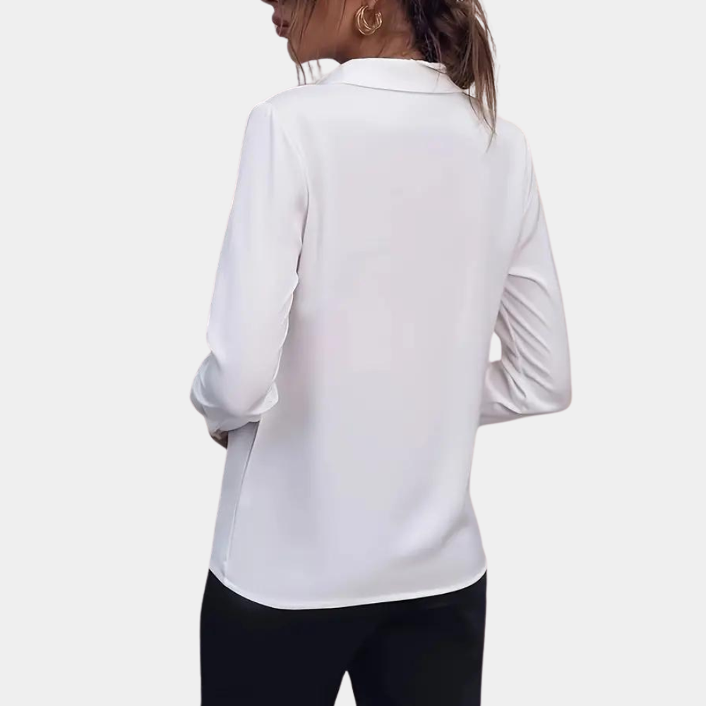 Damen - Elegante Bluse - Weicher Stoff - Klassischer Stil für Berufstätige - Perfekt für jeden Anlass