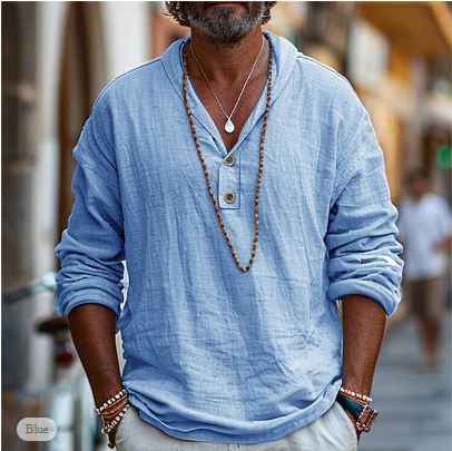 Rolando - Luftiges, leichtes Leinenhemd für Herren