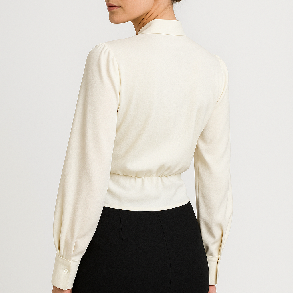Damen - Satinbluse - Eleganter Stil - Hochwertigem Satin - Schicke Looks für jeden Anlass