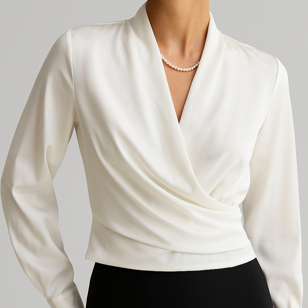 Damen - Satinbluse - Eleganter Stil - Hochwertigem Satin - Schicke Looks für jeden Anlass