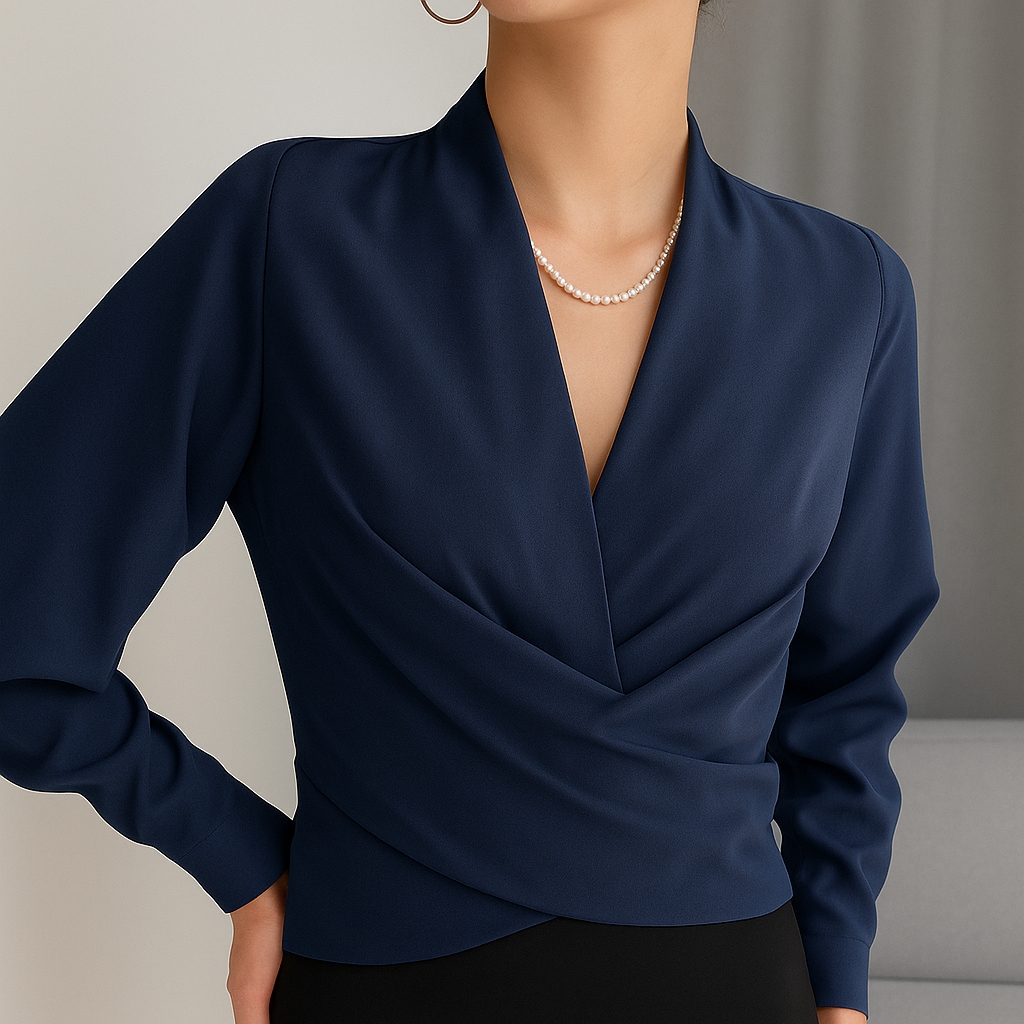 Damen - Satinbluse - Eleganter Stil - Hochwertigem Satin - Schicke Looks für jeden Anlass