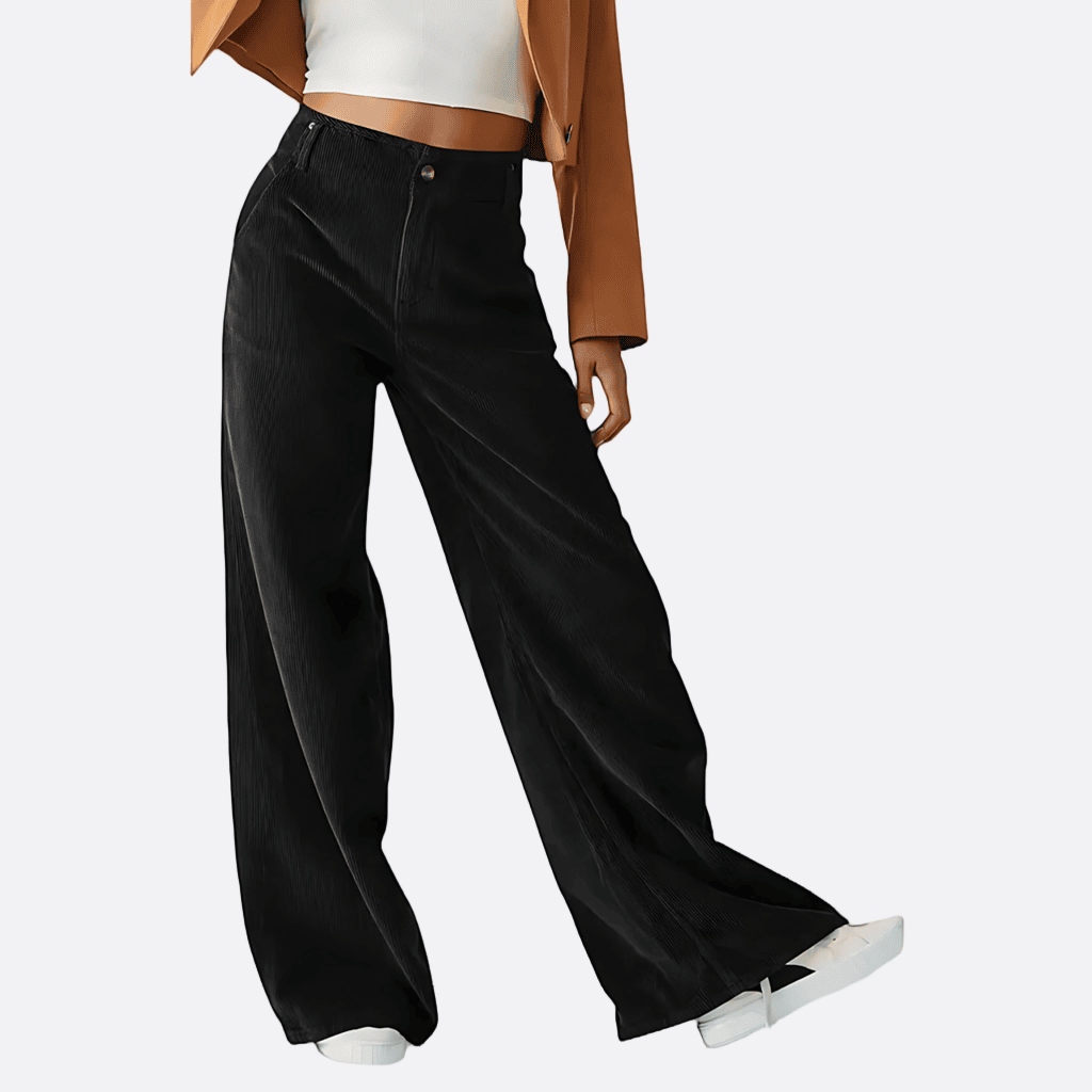 Damen - Cordhose - Weitem Bein - Bequemer Casual Style für jeden Anlass