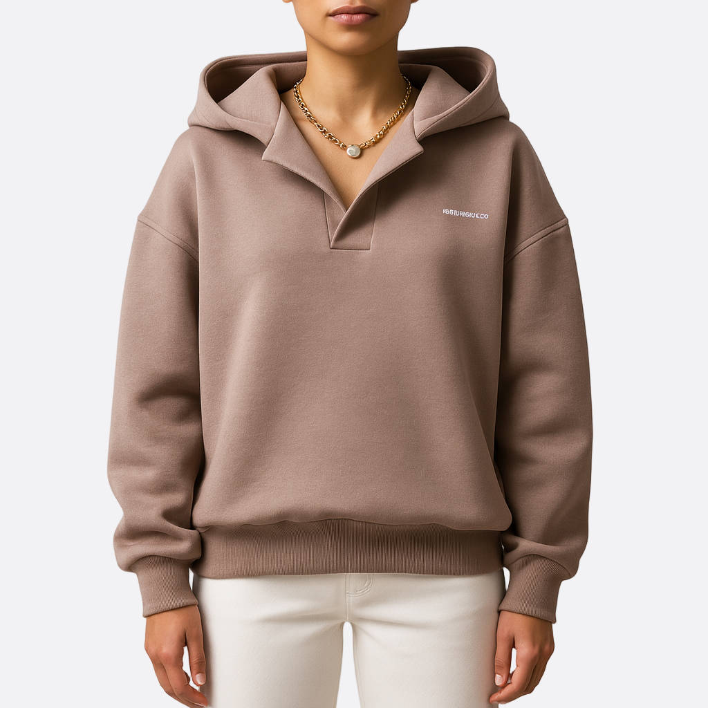 Damen - Kapuzenpullover - Weichem Material - Übergroßer - Bequemer und Modischer Hoodie für Jeden Tag