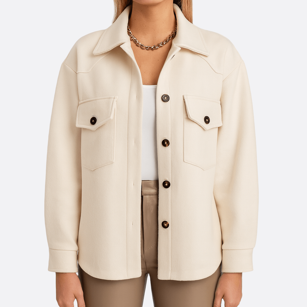 Damen - Kurzarm Freizeitjacke - Weiche Stoff - Bequemer und stilvoller Look - Ideal für Freizeitaktivitäten