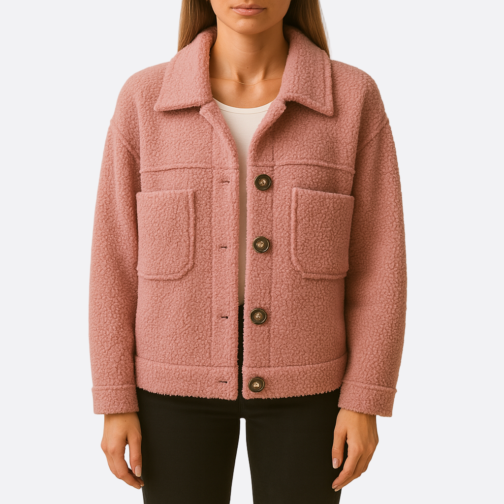 Damen - Langärmliger Teddy Mantel - Kuscheliger Winter Style - Bequemer und warmer Wintermantel