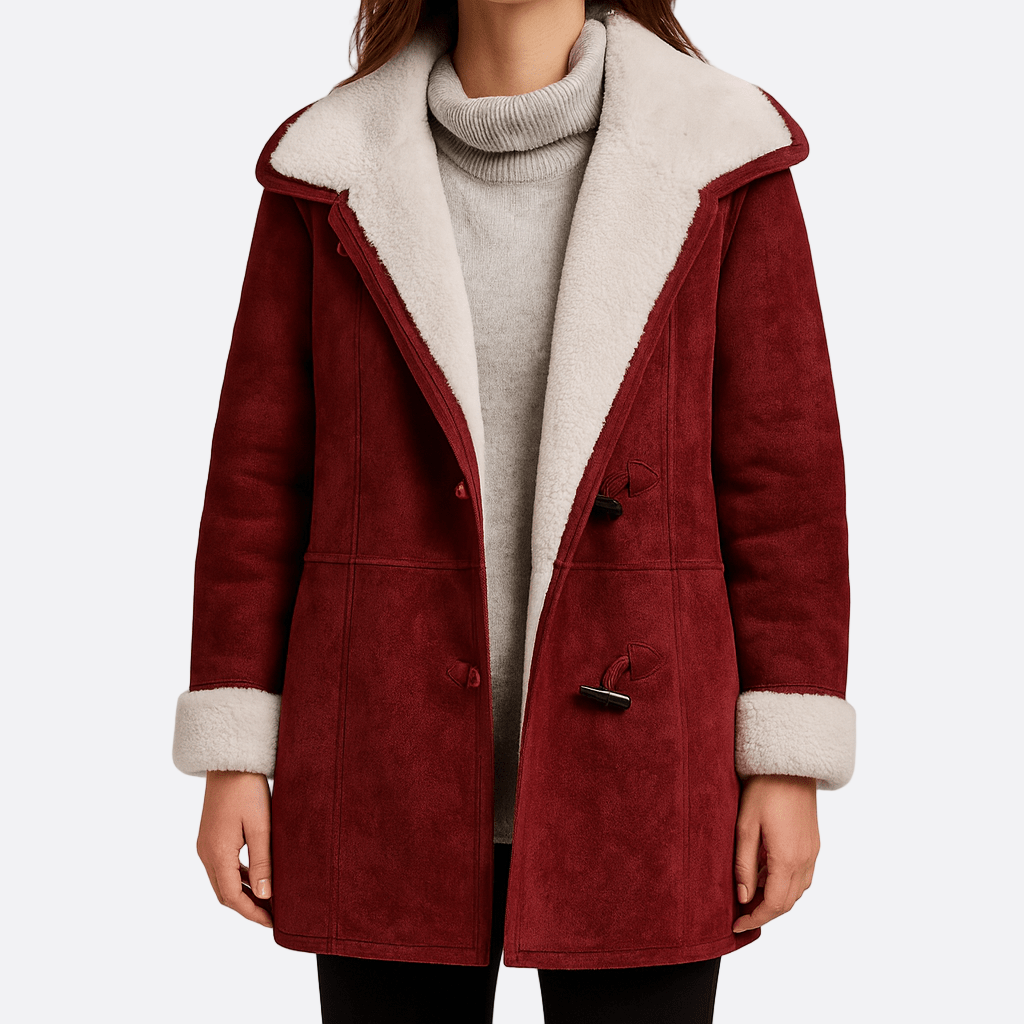 Damen - Langer Wintermantel - Hochwertigem Material - Stilvolle Oberbekleidung - Perfekt für kalte Tage