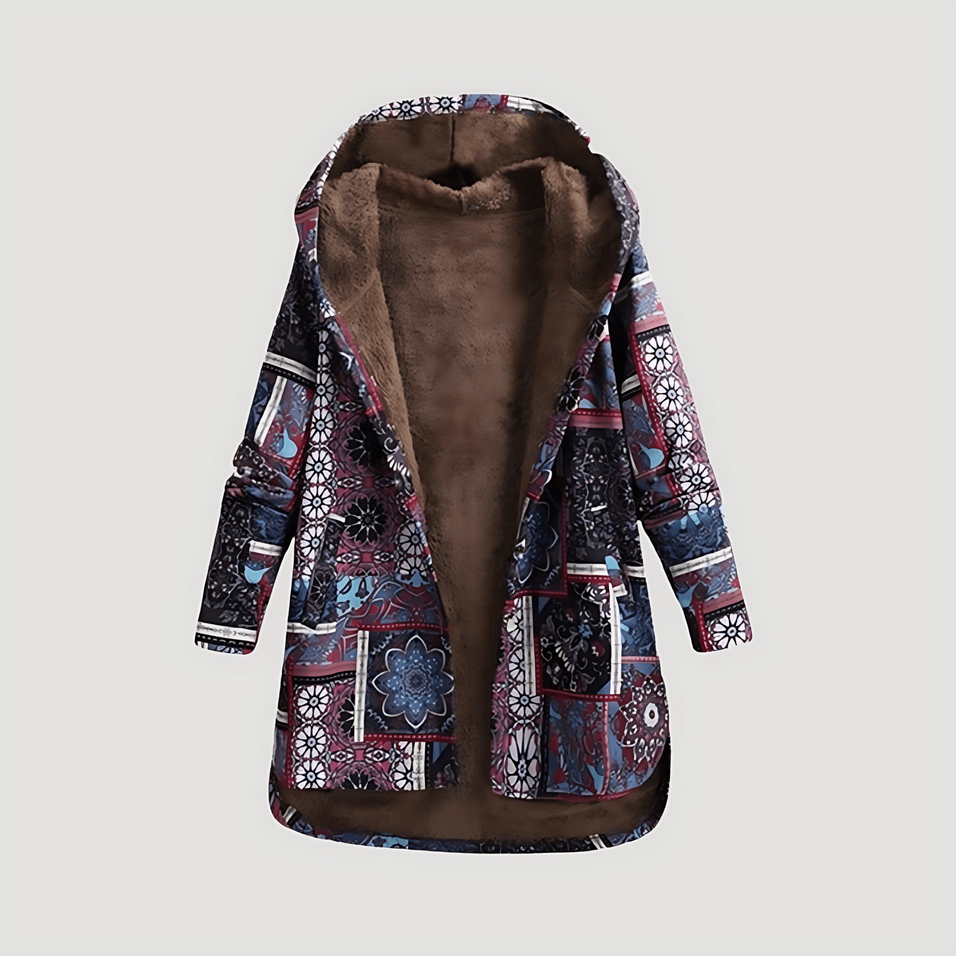 Damen - Langer Wintermantel - Kapuze und Kunstpelz - Bequemer und Stilvoller Schutz für kalte Tage