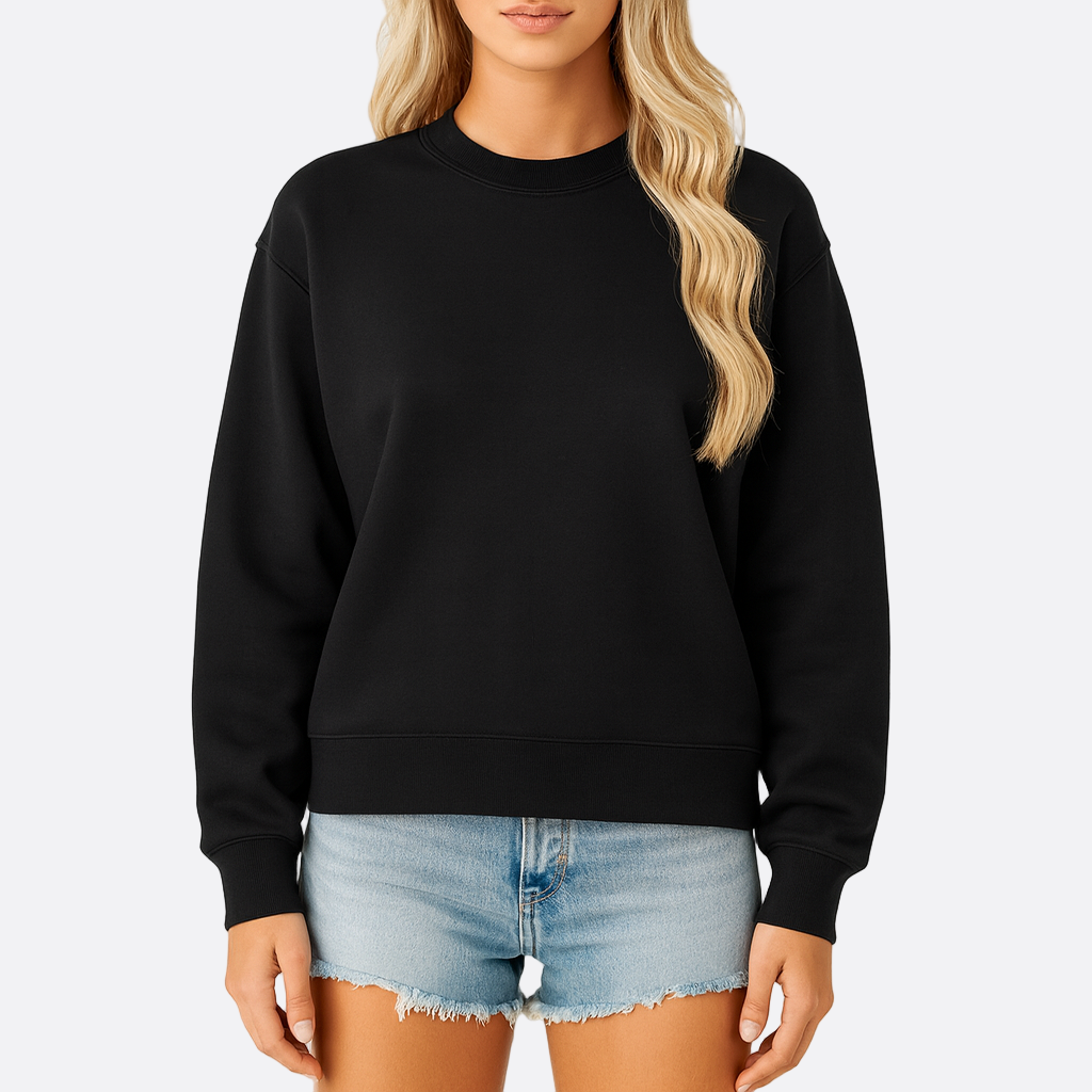 Damen - Lässiges Sweatshirt - Rundhalsausschnitt - Bequeme Freizeitmode für jeden Anlass