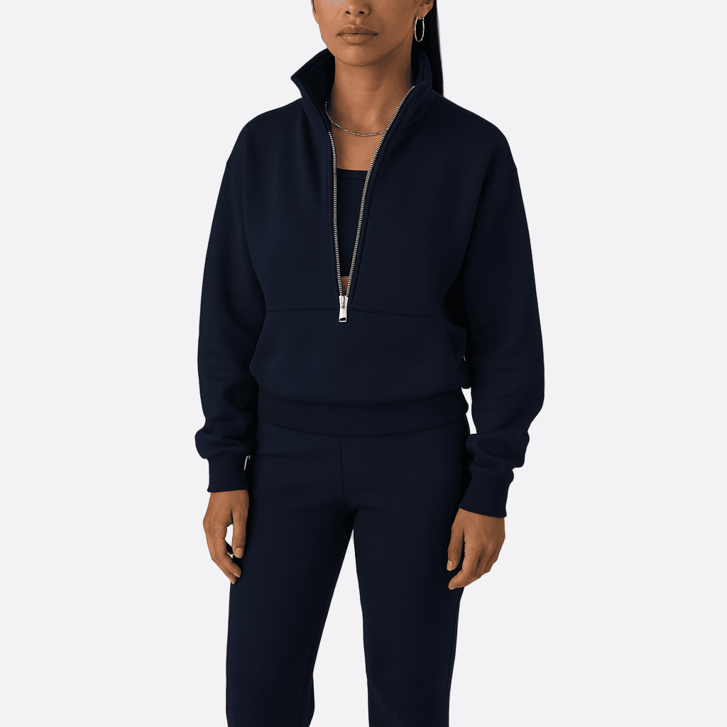 Damen - Lässiges Winter-Set - Kuscheliges Sweatshirt & Hose aus weichem Material - Gemütlicher Look für kalte Tage