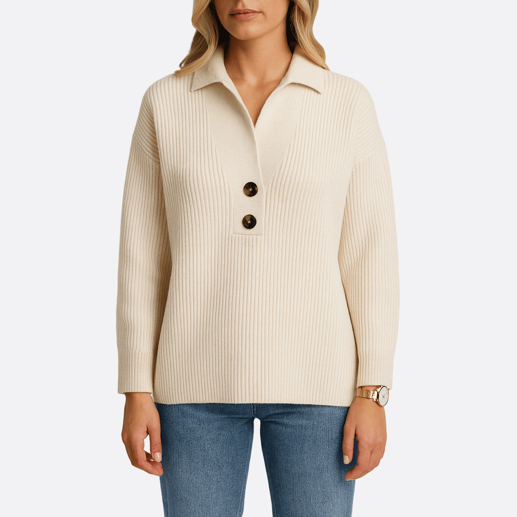 Damen - Lockere Passform Sweatshirt - Rippenstrick - Ideal für Freizeitaktivitäten