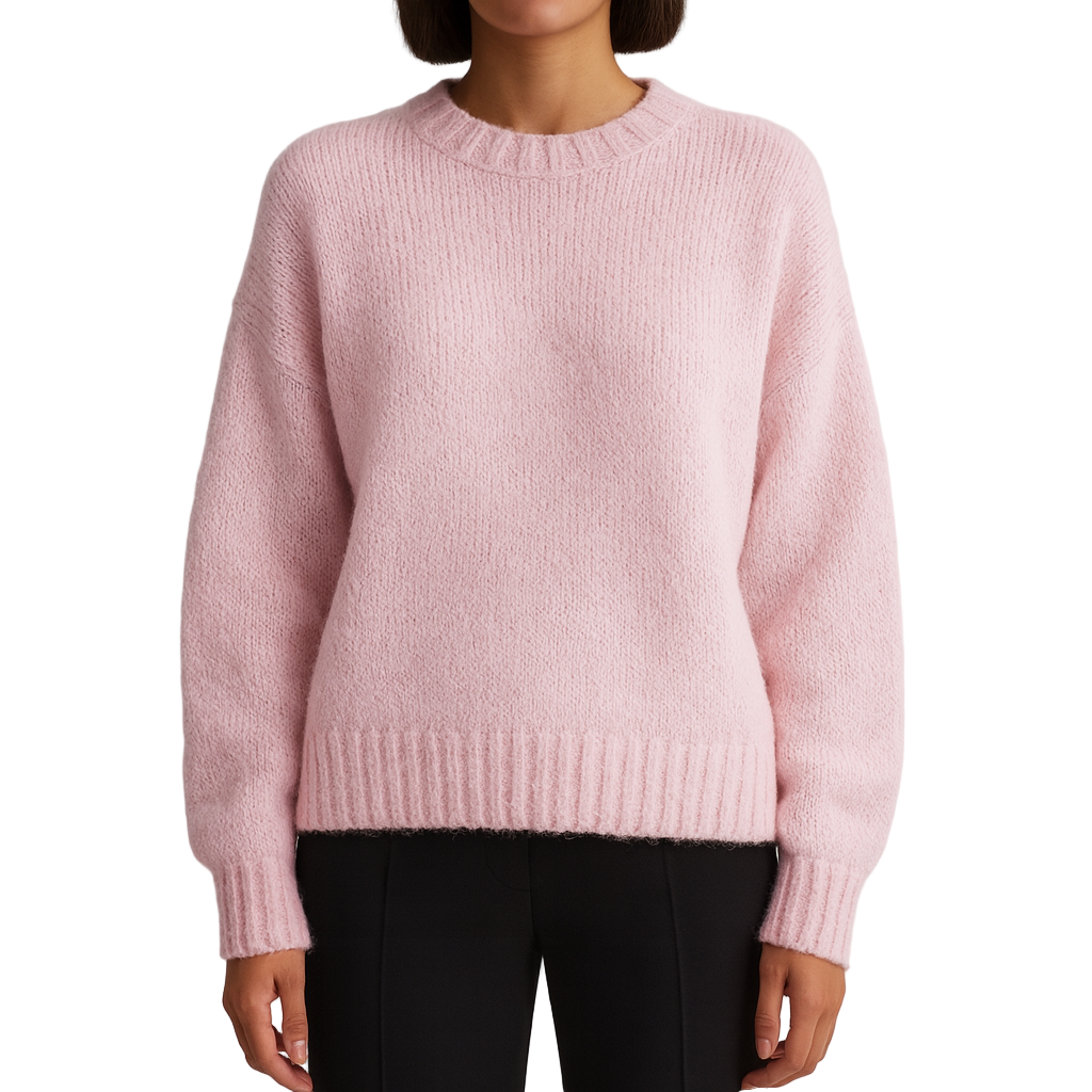 Damen - Oversized Strickpullover - Rundhalsausschnitt - Bequemer und modischer Look für jeden Anlass