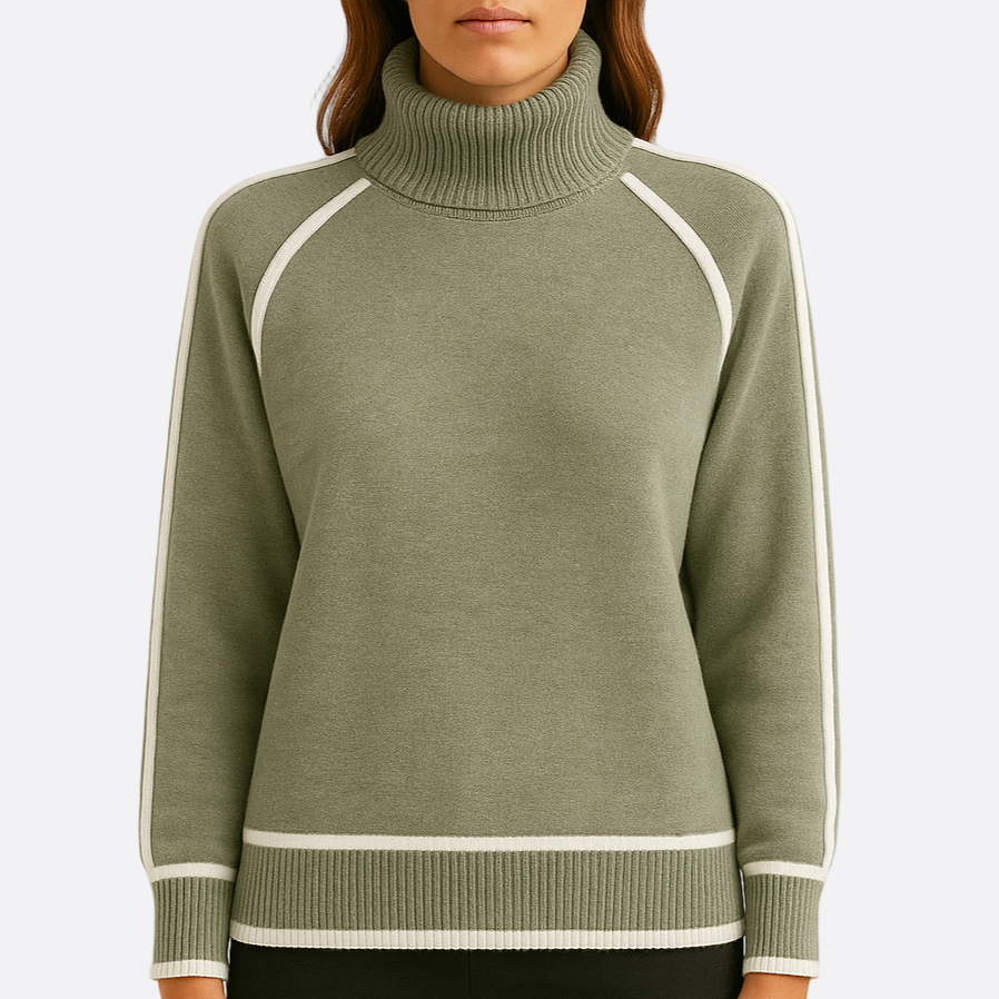 Damen - Rollkragenpullover - Entspannter Passform - Wollmischung für ultimativen Komfort - Stylish und vielseitig