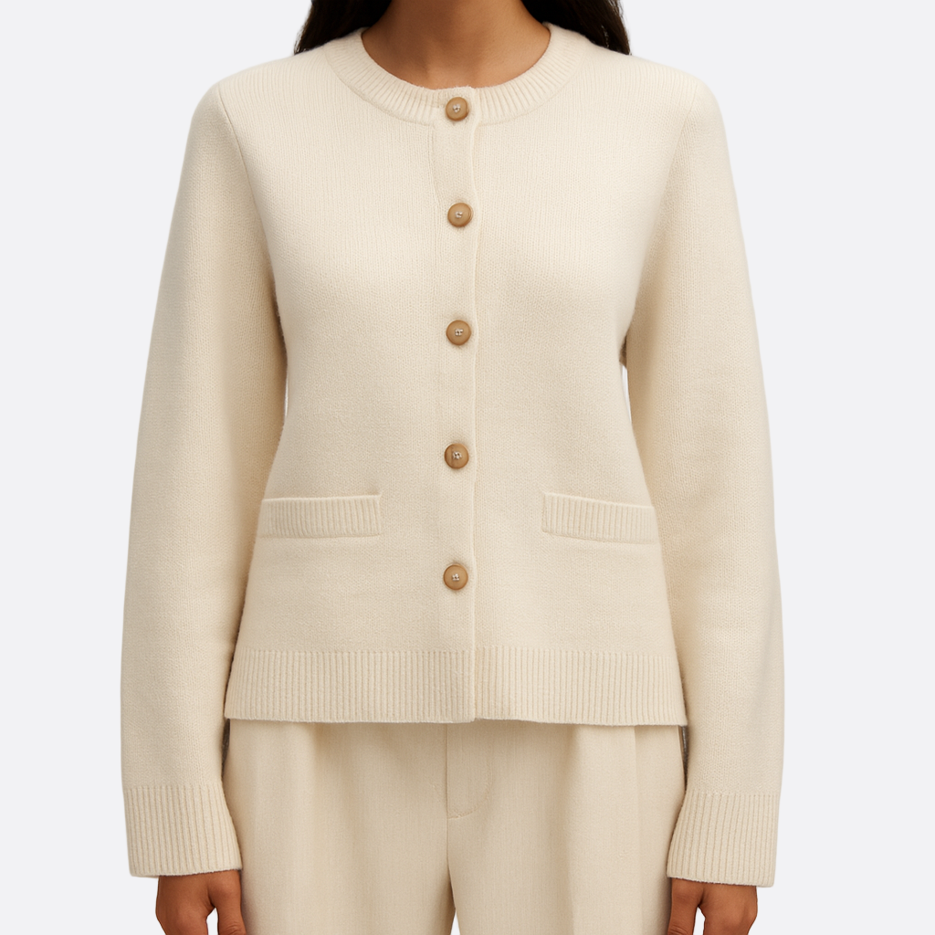 Damen - Strickjacke - Ausgestellten Ärmeln - Bequemer Casual-Stil - Ideal für jede Gelegenheit