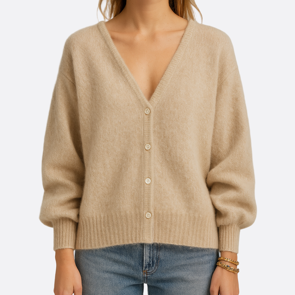 Damen - Strickjacke - Übergröße - Drop Shoulder Stil - Bequeme, modische Oberbekleidung für jeden Anlass