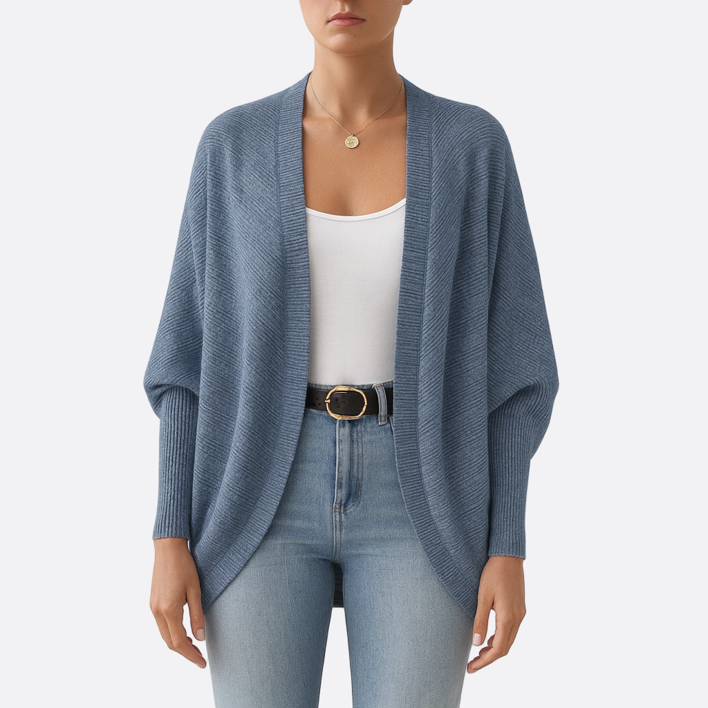 Damen - Strickjacke - Übergröße - Weich strukturiert - Bequeme und stilvolle Mode