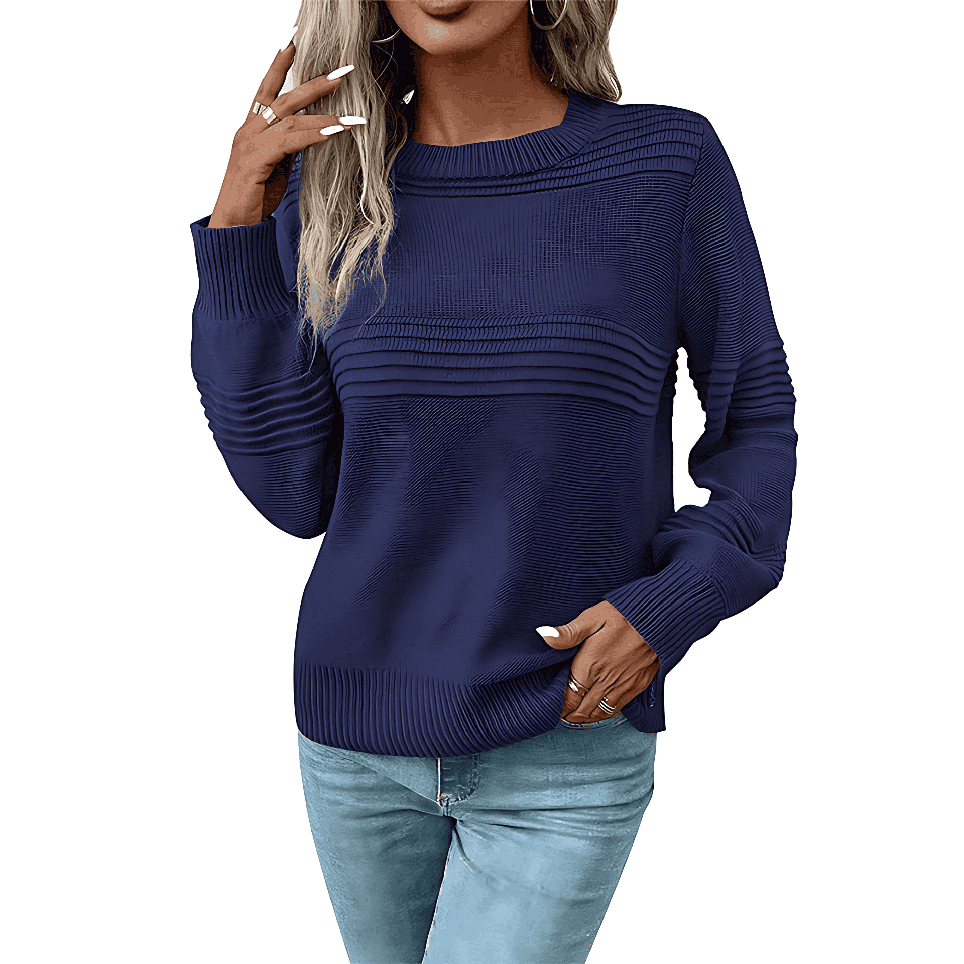 Damen - Strickpullover - Bequemer und stilvoller Look - Ideal für den Alltag