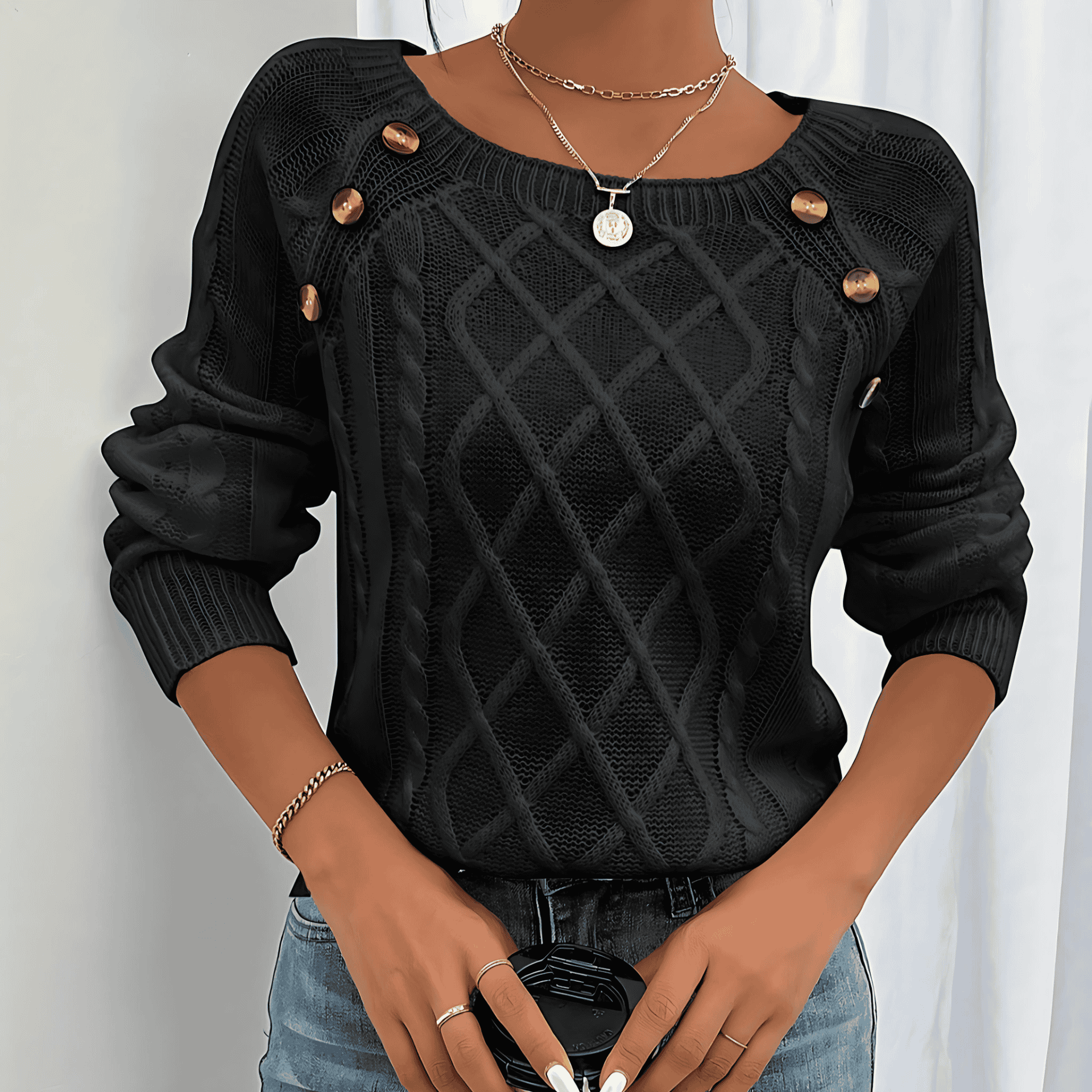 Damen - Strickpullover - Weicher Stoff - Bequeme und stilvolle Oberbekleidung für jede Gelegenheit