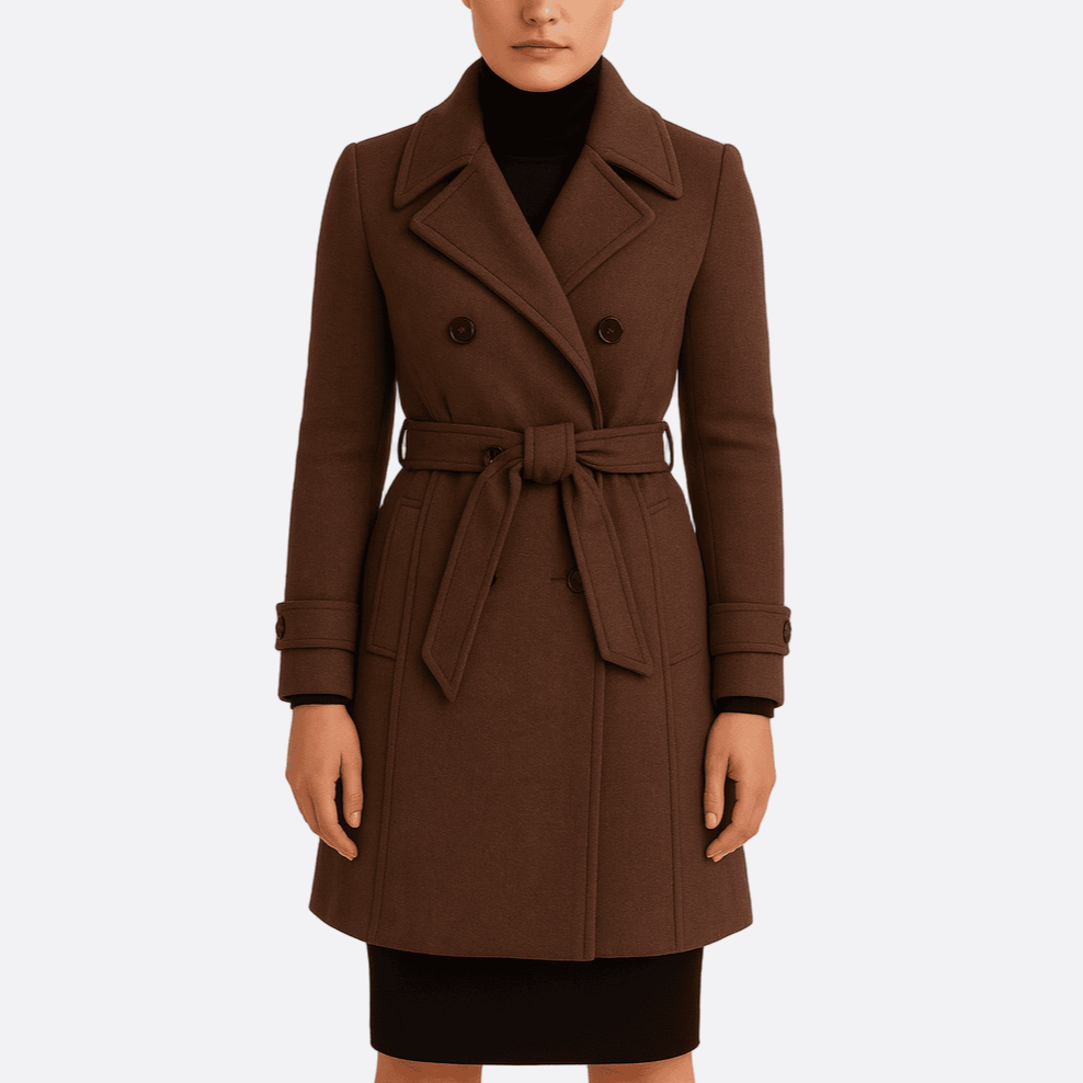 Damen - Stylischer Trenchcoat - Taillengürtel - Eleganter Look für jeden Anlass - Perfekt für die Übergangszeit
