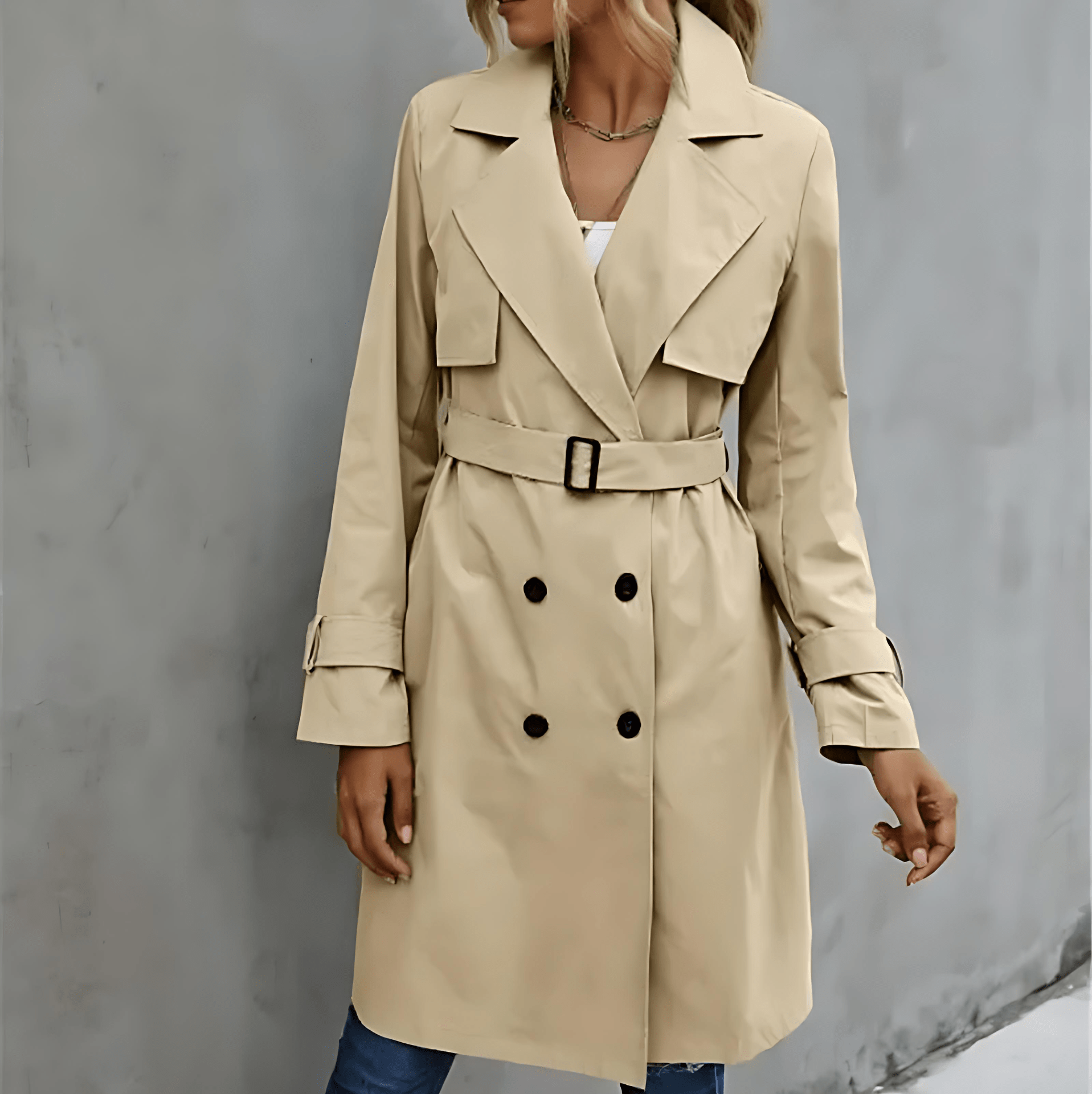 Damen - Trenchcoat - Klassischer Stil - Zeitloser Modeklassiker für jede Gelegenheit