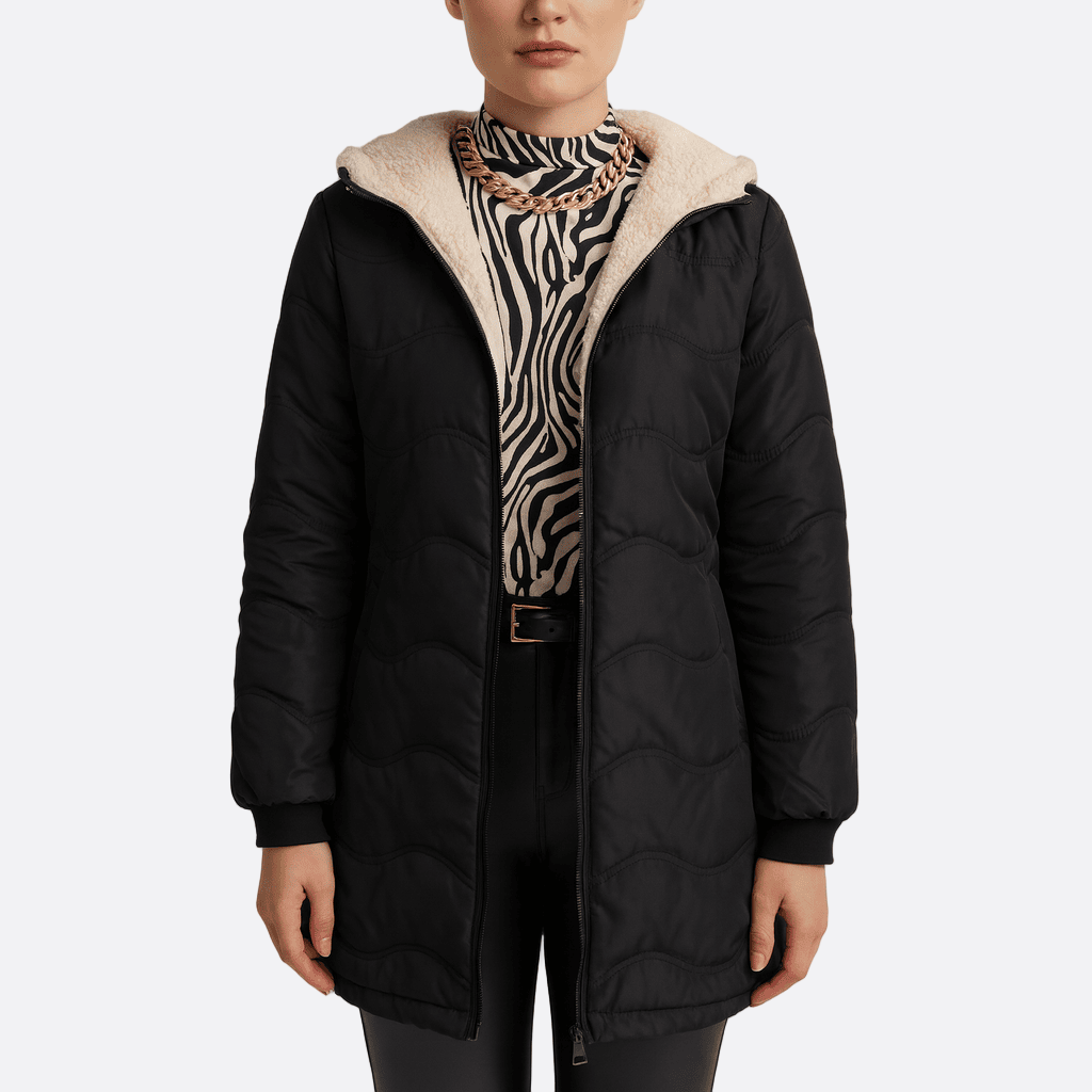 Damen - Trenchcoat mit Kapuze - Schlanke Passform - Gestepptes Design für stilvolle Eleganz - Wetterfest und modisch