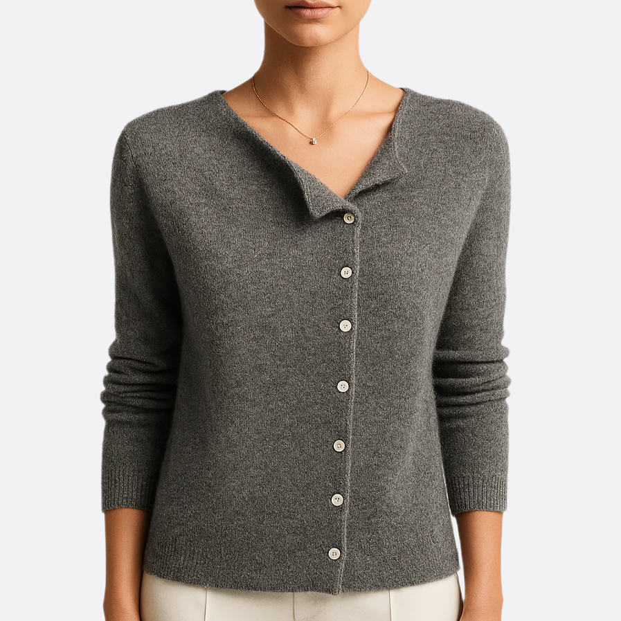 Damen - Pullover Mantel - Mischgewebe - Eleganter & Gemütlicher Stil - Ideal für Jede Gelegenheit