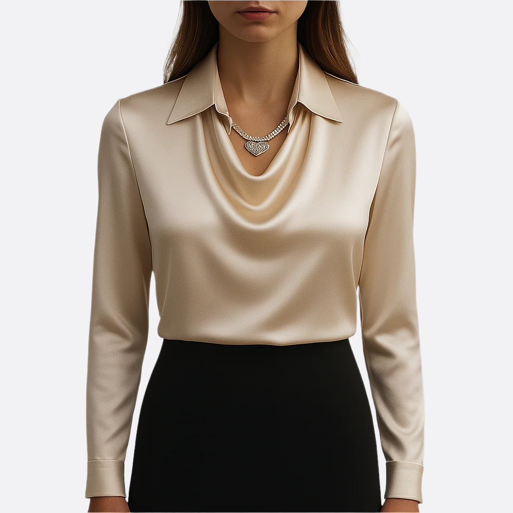 Damen - Elegante Bluse - Leichtes Stoff - Fließendes Design - Stylisches Top für jeden Tag