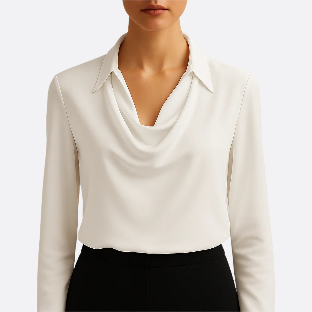 Damen - Kleidungsstück - Luxuriöse Seidenbluse - Elegantes & stilvolles Oberteil für jeden Anlass