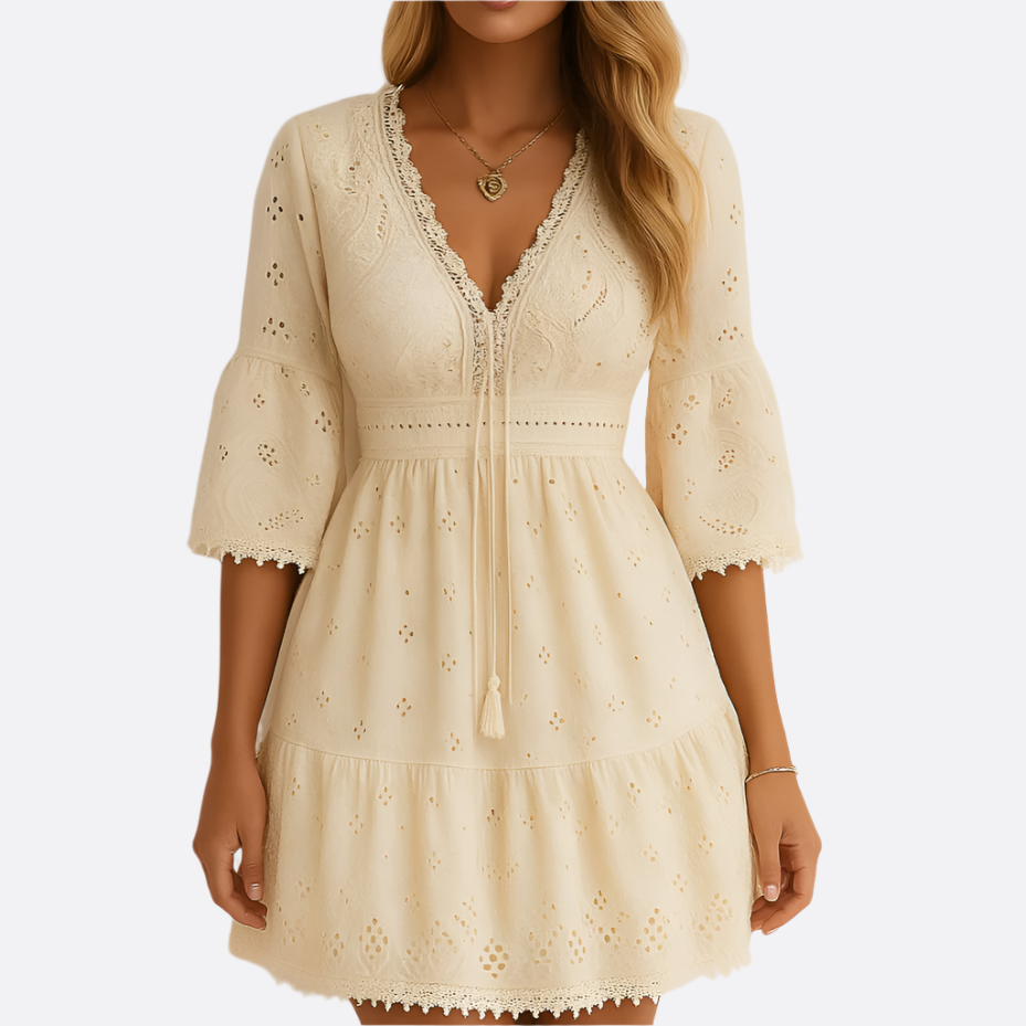 Damen - Midi-Kleid - atmungsaktive Stoffe - Leicht und bequem für den ganzen Tag - Perfekter Begleiter für jeden Anlass