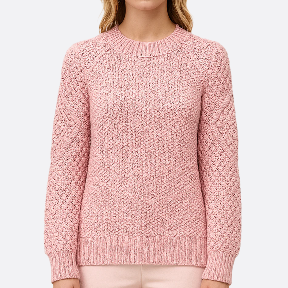 Damen - Strickpullover - Weichem Material - Lange Ärmel - Kuschelige Passform für gemütliche Tage