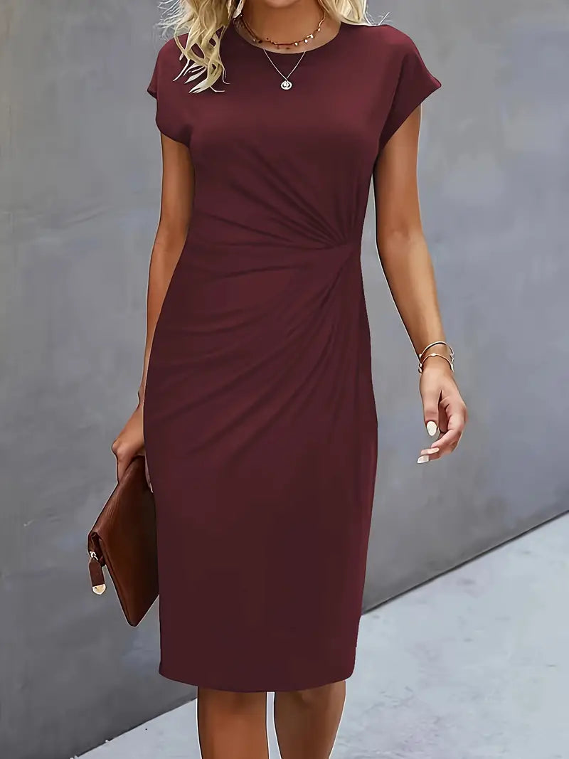 Reilly - Damen-Midikleid mit vorderem Knoten