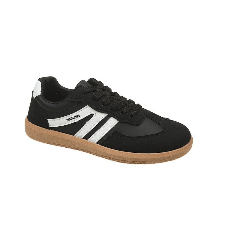 Damen - Lace-Up Sneakers - Langlebiges Material - Streifendetail - Trendige Schuhe für jeden Anlass